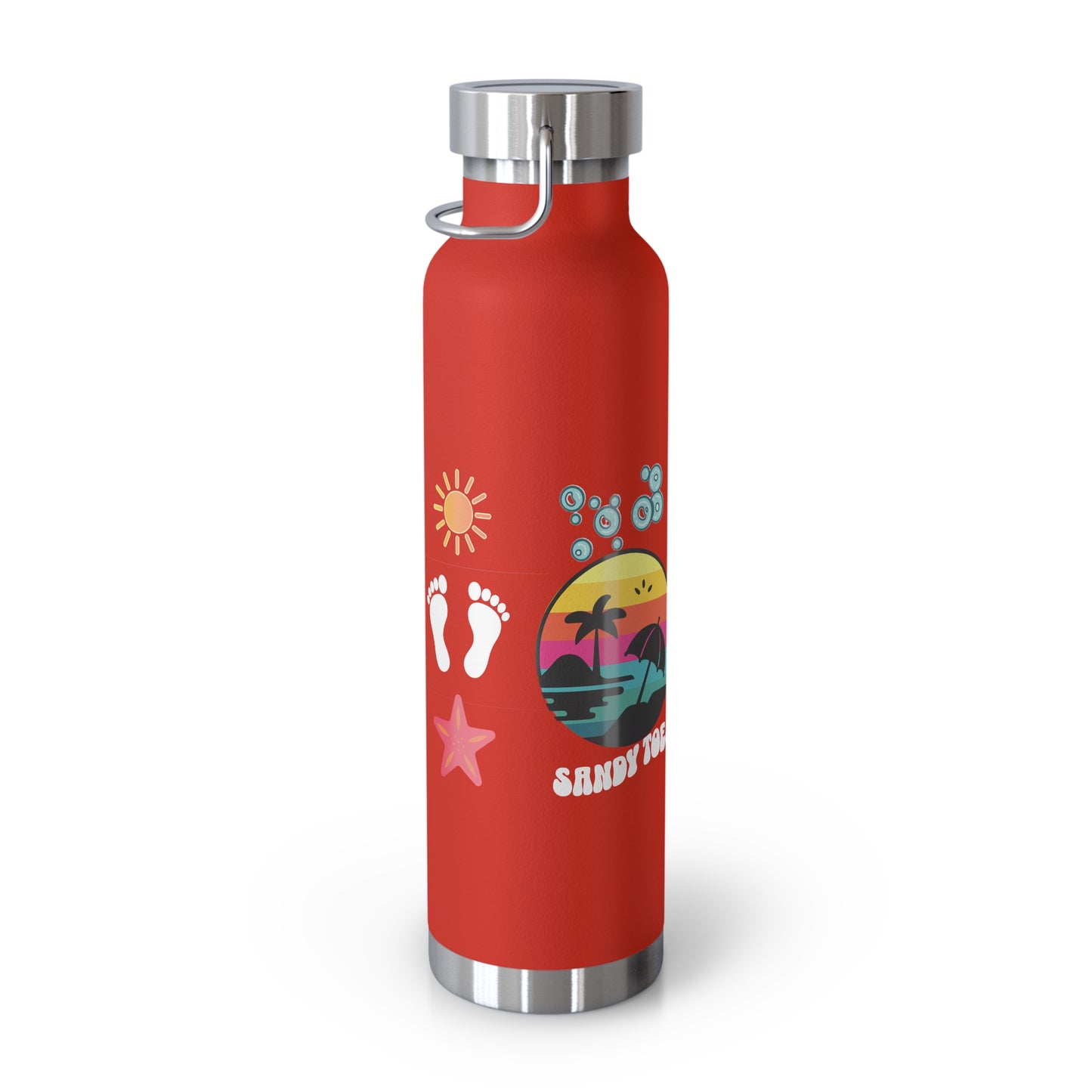 Sandy Toes | Insulated Water Bottle, 22oz (Copper Vacuum)