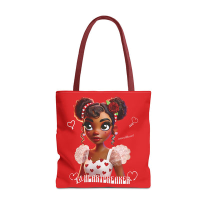 Heartbreaker Girl | Apple - Tote Bag, two-toned (multiple sizes/handle colors)