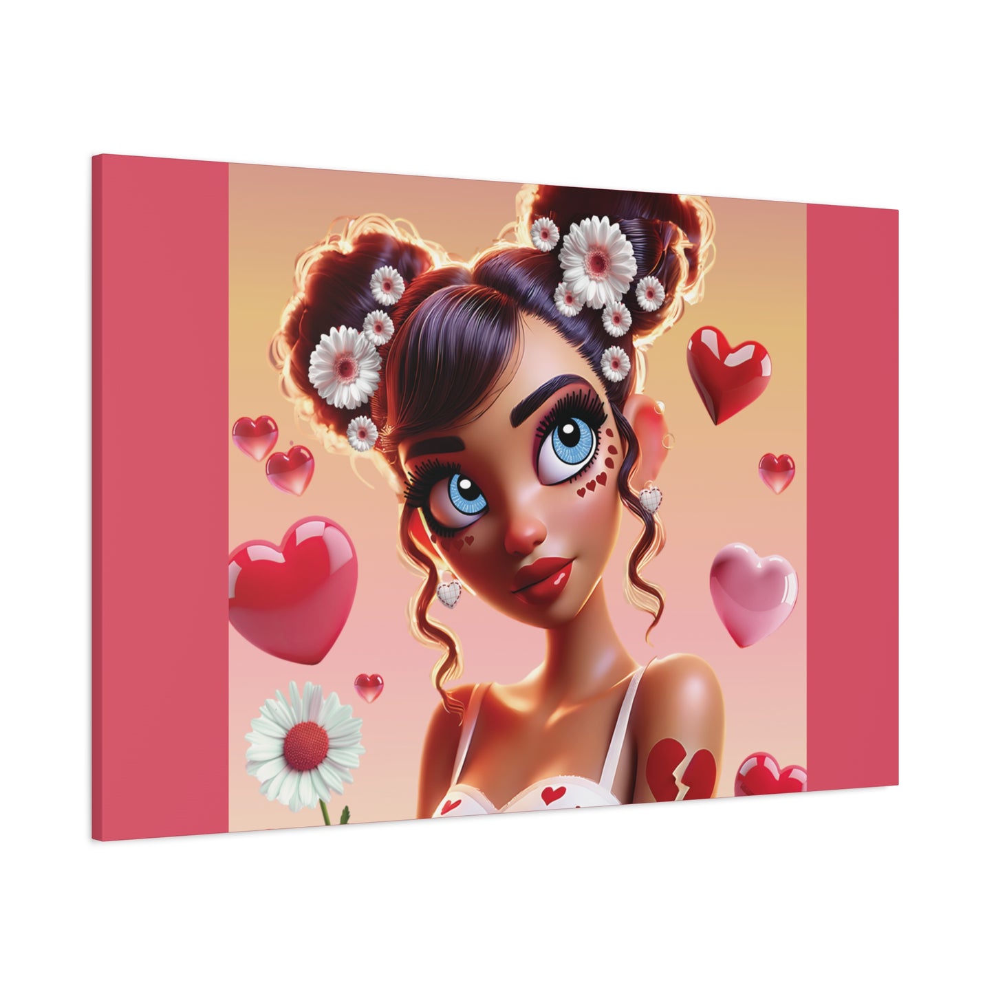 Heartbreaker 1 | Raspberry - Canvas Print, matte (multiple sizes)