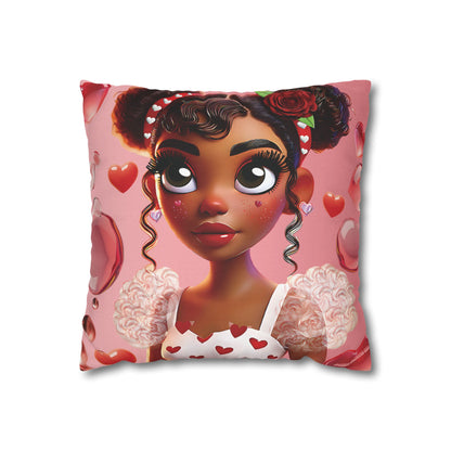 Heartbreaker Girl | Bubblegum - Pillowcase, square (multiple sizes)