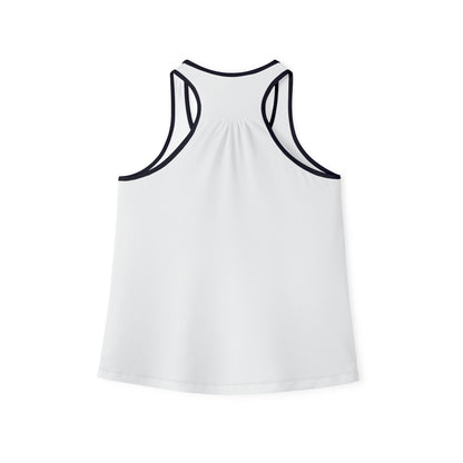 Pearls & Curls2 | White - Plain Ringer Tank (black or white trim)