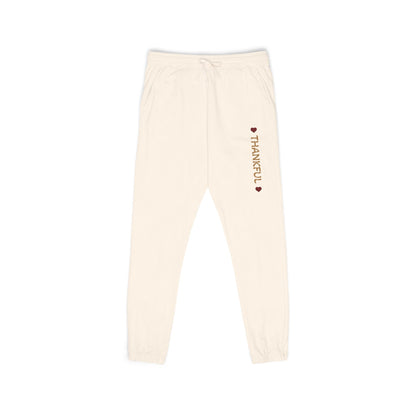 Harvest Haze 8 | 'THANKFUL' Vertical Gold Script Joggers