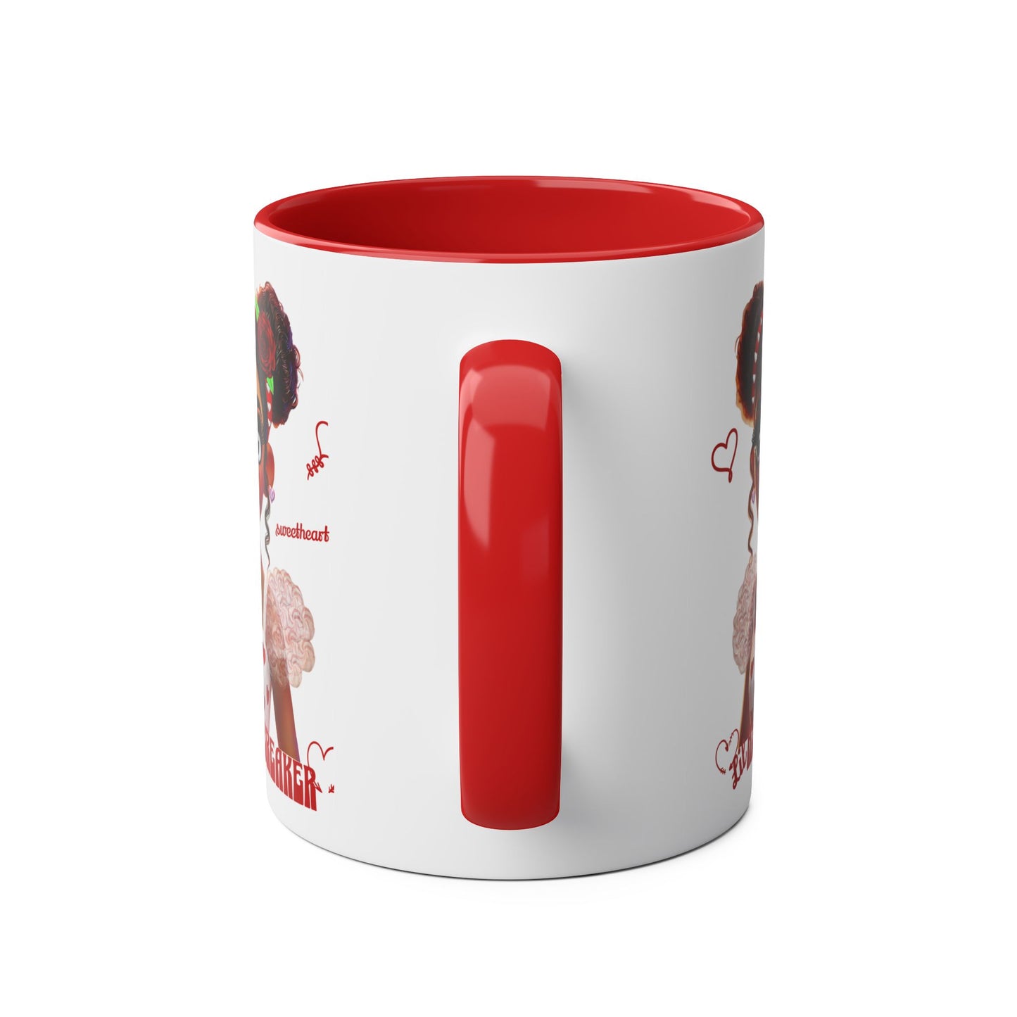 Heartbreaker Girl | Marshmallow - Coffee Mug, two-tone (multiple handle colors)