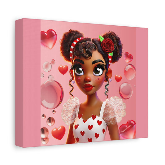 Heartbreaker Girl | Bubblegum - Canvas Print, matte (multiple sizes)