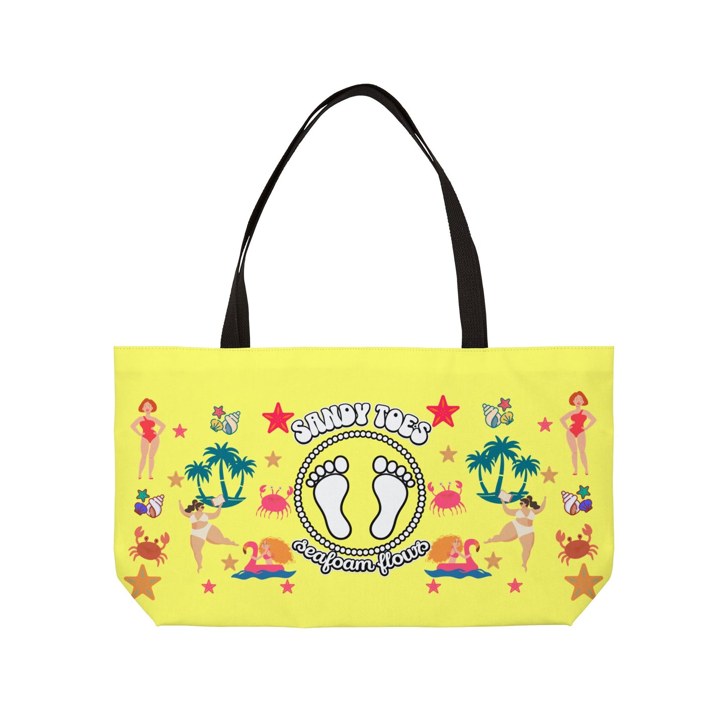 Sandy Toes | Pineapple Two-Sided Weekender Tote Bag