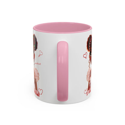 Heartbreaker Girl |Marshmallow - Coffee Mug, two-tone, 11 oz (multiple handle colors)