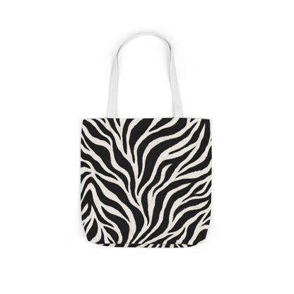 Zebra | Black & White Pattern Canvas Tote Bag