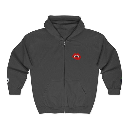 The Spooky Edit1 - Embroidered Vampire Kiss Hoodie