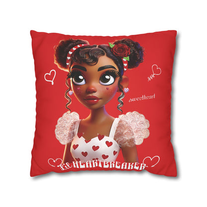 Heartbreaker Girl | Apple - Pillowcase, square (multiple sizes)