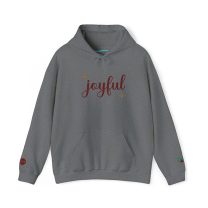 The Joyful Edit1 | Joyful Maroon Embroidered Hoodie (multiple colors)