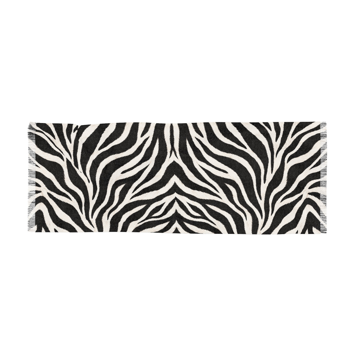 Zebra | Black & White Zebra Animal-Stripe Fashion Scarf