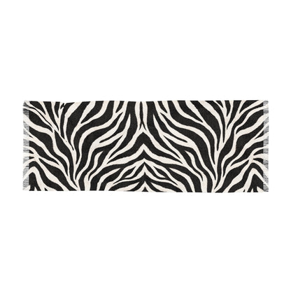 Zebra | Black & White Zebra Animal-Stripe Fashion Scarf
