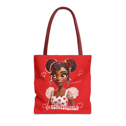 Heartbreaker Girl | Apple - Tote Bag, two-toned (multiple sizes/handle colors)