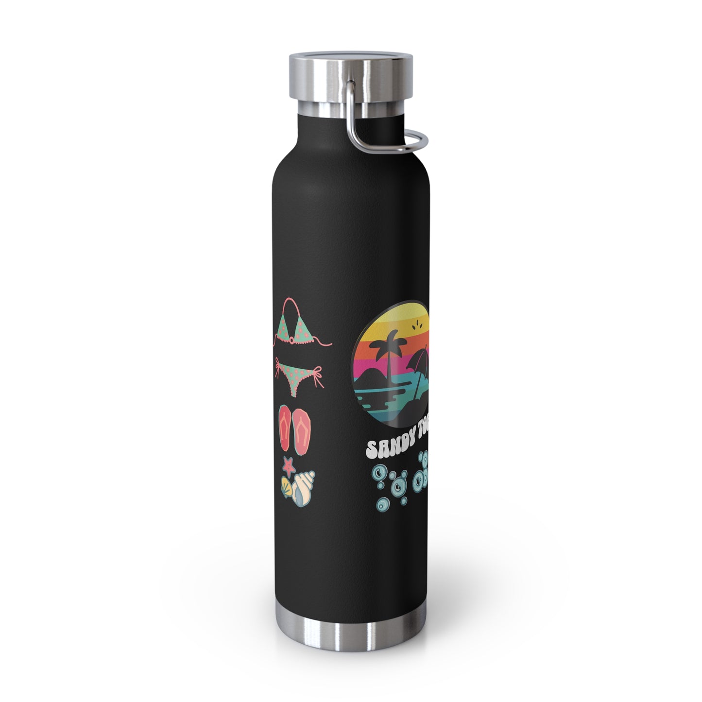 Sandy Toes | Insulated Water Bottle, 22oz (Copper Vacuum)
