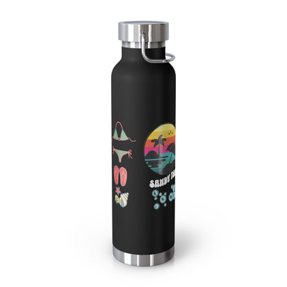 Sandy Toes | Insulated Water Bottle, 22oz (Copper Vacuum)