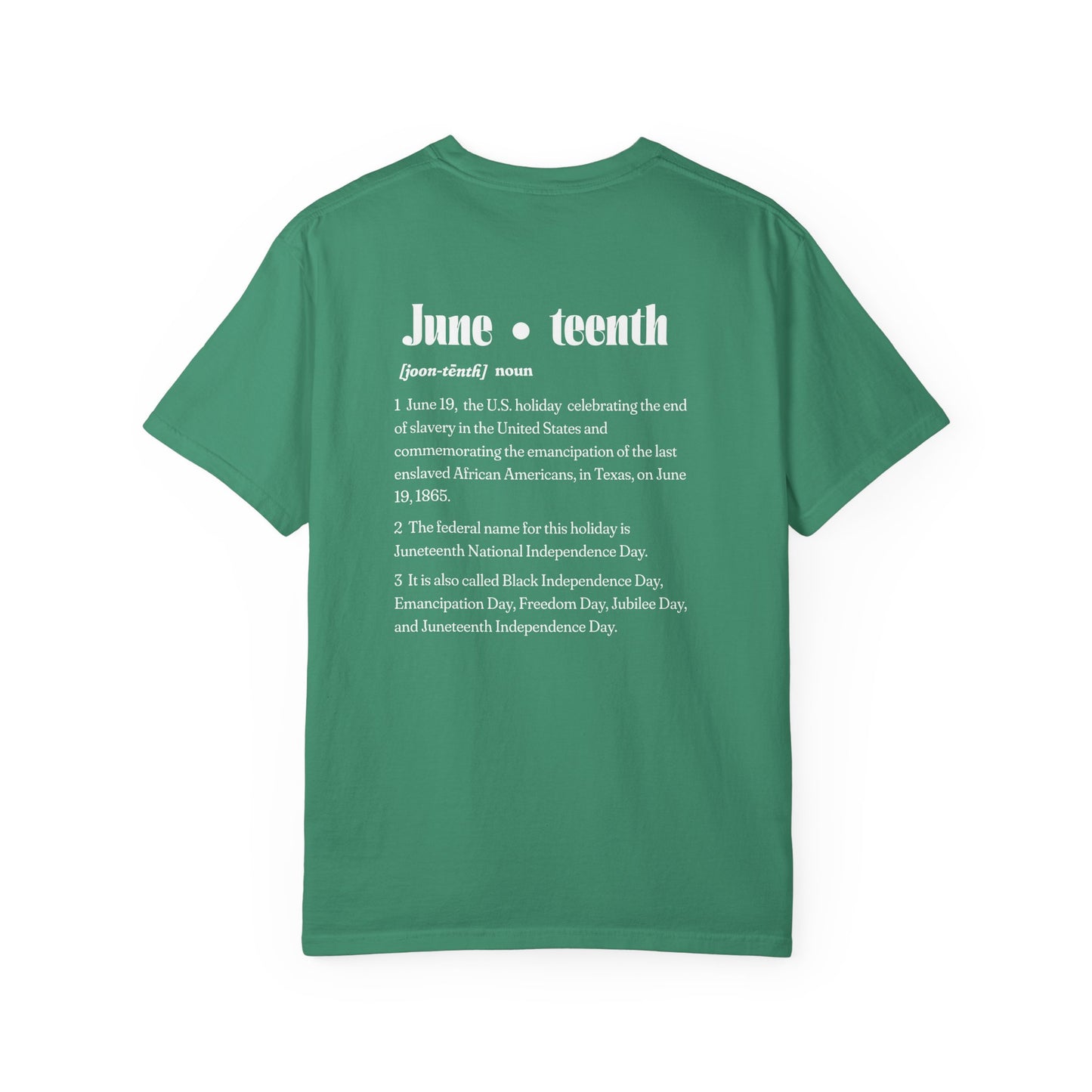 The 92% Club | Juneteenth Celebration Tee, front and back design (multiple colors)