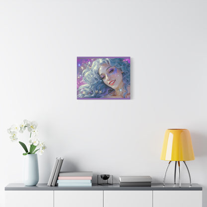 Winter Fantasy2 | Celestial Maiden Starlight Matte Canvas Print