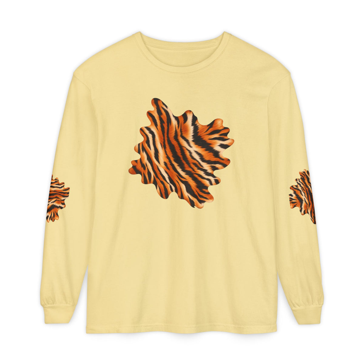 Tiger | Tiger Stripe Patch Long Sleeve T-Shirt (multiple colors)
