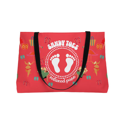 Sandy Toes | Melon Two-Sided Weekender Tote Bag