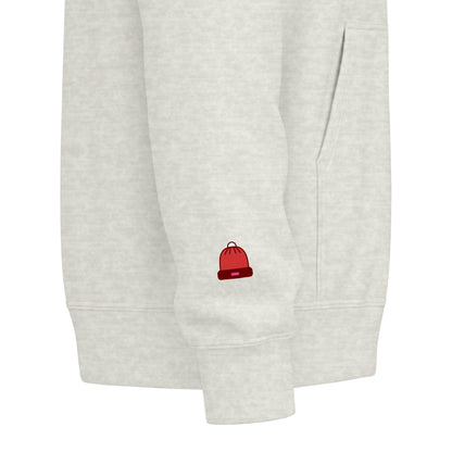 Harvest Haze 5 | 'Sweater Weather' Graphic Icon Zip Hoodie — Cozy Fall Hoodie with Autumn Icons