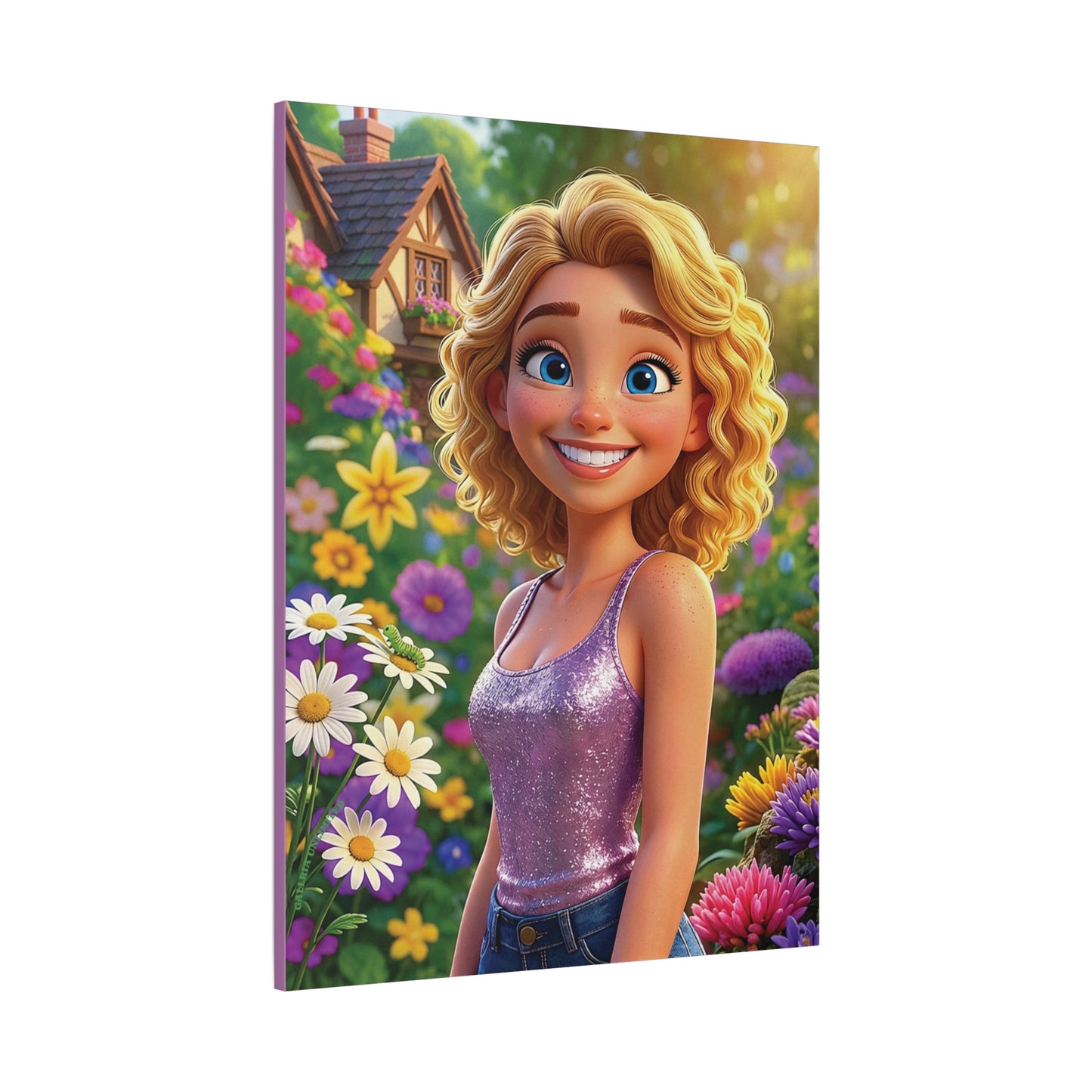 Spring Bloom | Caterpillar, Matte Canvas Print