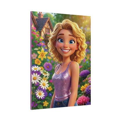 Spring Bloom | Caterpillar, Matte Canvas Print