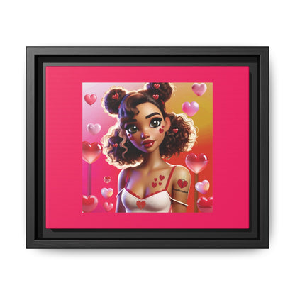 Heartbreaker 2 | Watermelon - Canvas Print, framed matte (multiple sizes/multiple frame colors)