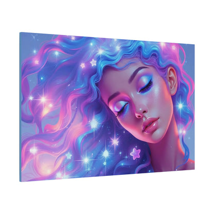 Winter Fantasy1 | Dreamy Starry Muse, Matte Canvas Print