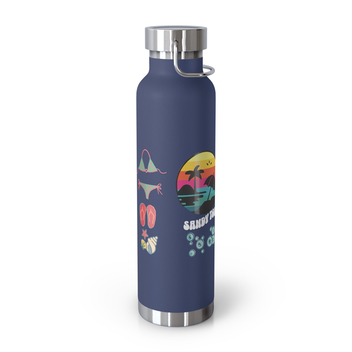 Sandy Toes | Insulated Water Bottle, 22oz (Copper Vacuum)