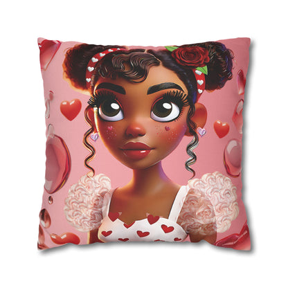 Heartbreaker Girl | Bubblegum - Pillowcase, square (multiple sizes)