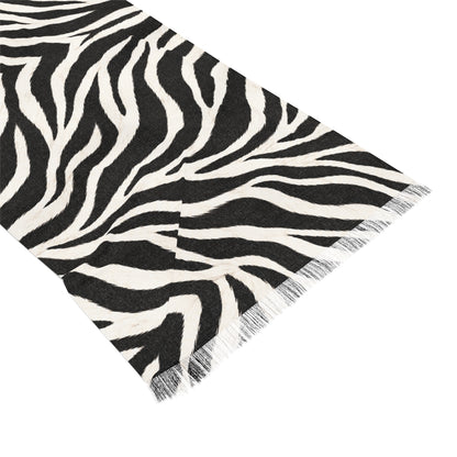Zebra | Black & White Zebra Animal-Stripe Fashion Scarf