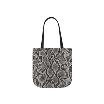 Snake | Grey Snakeskin Pattern Canvas Tote Bag