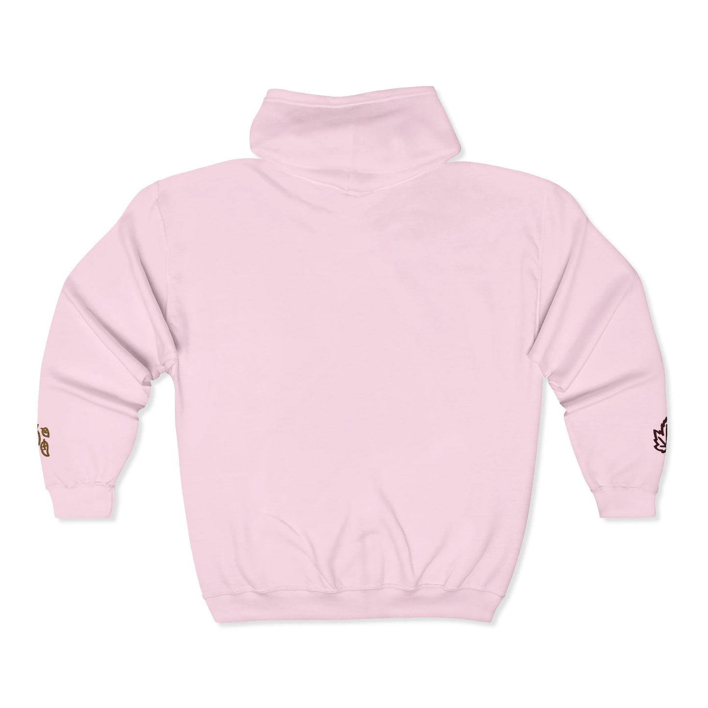 Harvest Haze | 'Cozy Season' Zip Hoodie — Autumn Coffee & Leaves Full-Zip Sweatshirt