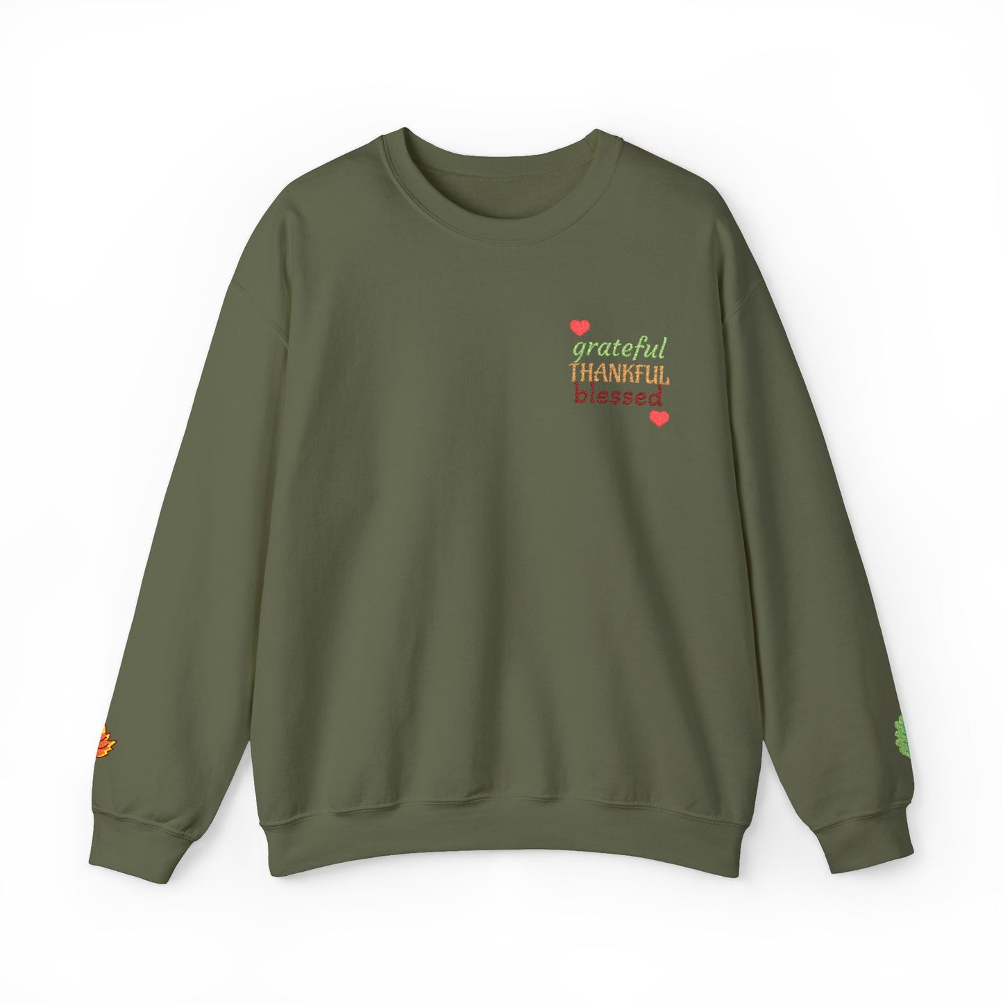 Harvest Haze | Grateful, THANKFUL, Blessed Fall Crewneck Sweatshirt (multiple colors)