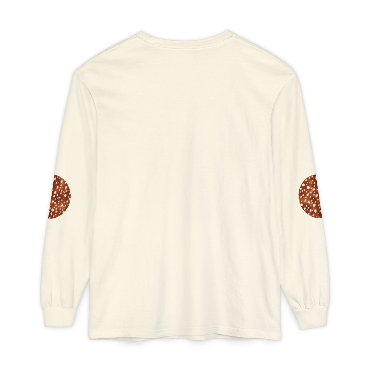 Deer | Fawn Spotted Circle Patch Long Sleeve Tee (Elbow Accents), multiple colors