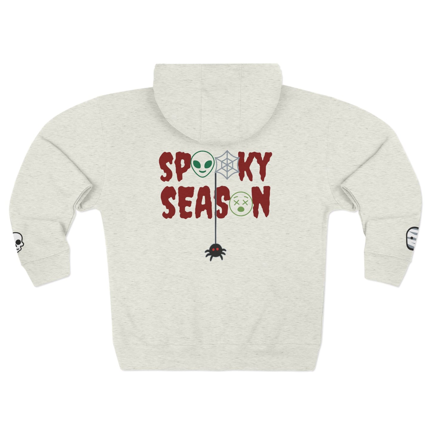 Harvest Haze | Spooky Season Gaphic Icons Zip Hoodie (front and back design)
