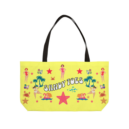Sandy Toes | Pineapple Two-Sided Weekender Tote Bag