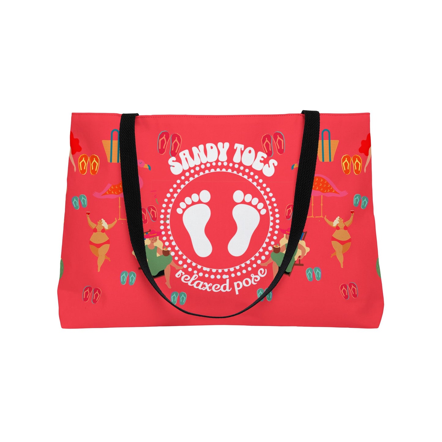 Sandy Toes | Melon Two-Sided Weekender Tote Bag