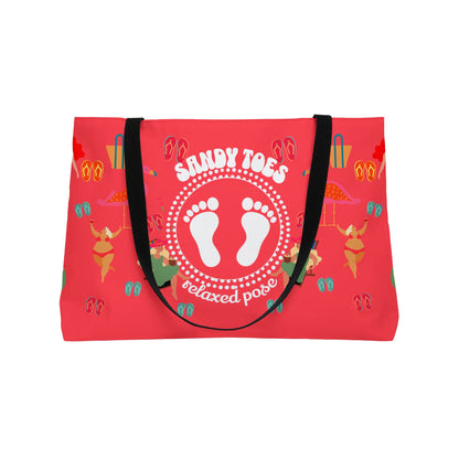 Sandy Toes | Melon Two-Sided Weekender Tote Bag