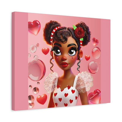 Heartbreaker Girl | Bubblegum - Canvas Print, matte (multiple sizes)