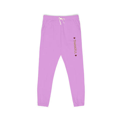 Harvest Haze 8 | 'THANKFUL' Vertical Gold Script Joggers