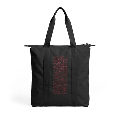 Alligator | Alligator Skin Print Nomad Tote Bag — Zip-Top Carry-All Travel Tote