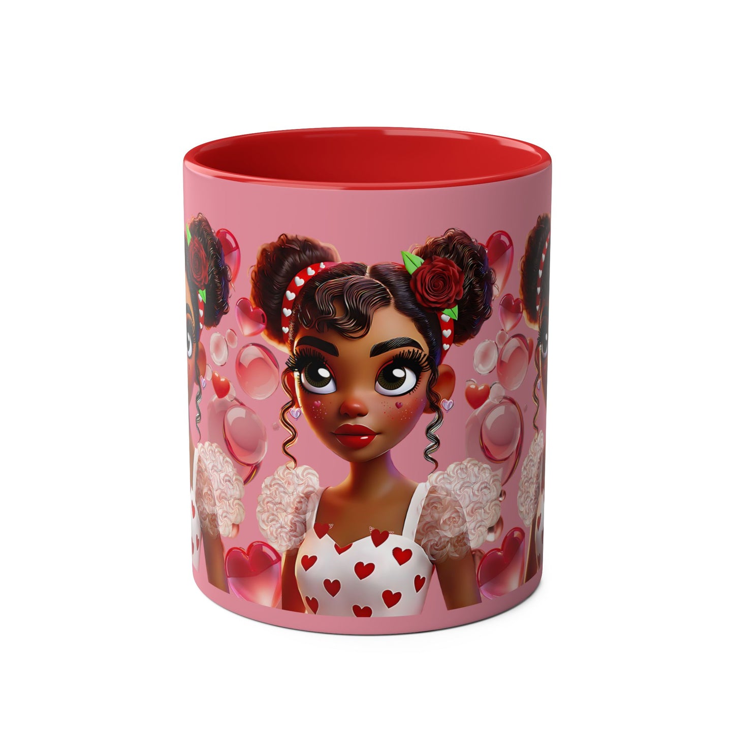 Heartbreaker Girl | Bubblegum - Coffee Mug, two-tone (multiple handle colors)