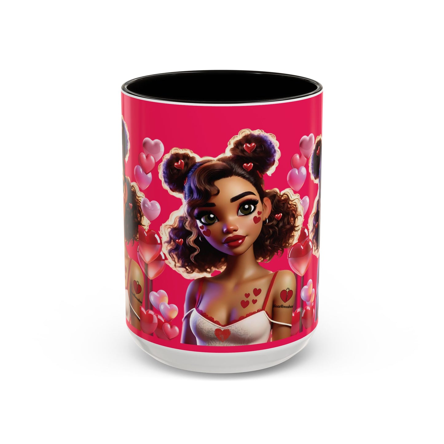 Heartbreaker 2 | Watermelon - Coffee Mug, two-tone, 15 oz (multiple handle colors)