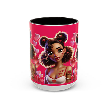 Heartbreaker 2 | Watermelon - Coffee Mug, two-tone, 15 oz (multiple handle colors)