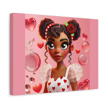 Heartbreaker Girl | Bubblegum - Canvas Print, matte (multiple sizes)