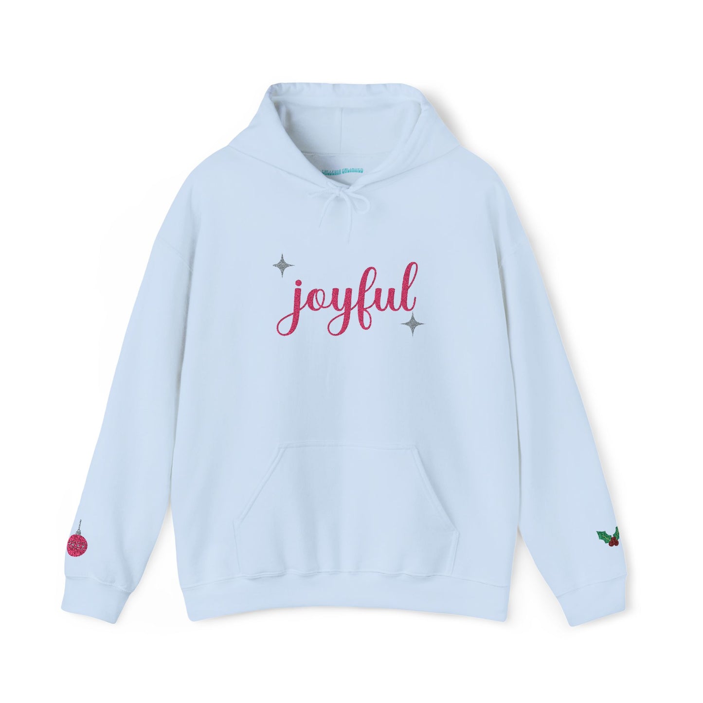 The Joyful Edit1 | Joyful Pink Embroidered Hoodie, PINK Palette (multiple colors)