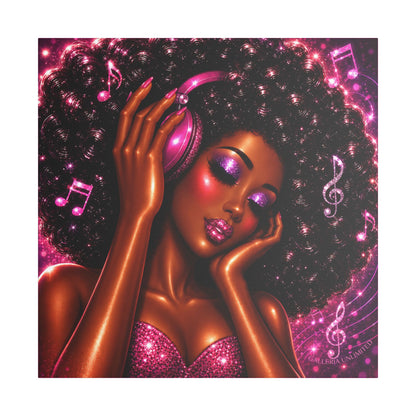 Soul in Stereo | The Vibe, Satin Stretched Canvas