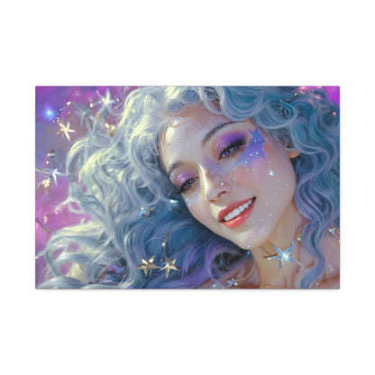 Winter Fantasy2 | Celestial Maiden Starlight Matte Canvas Print