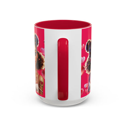 Heartbreaker 2 | Watermelon - Coffee Mug, two-tone, 15 oz (multiple handle colors)